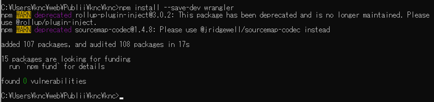 npm install --save-dev wrangler